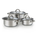 Cook N Home 6-Piece Stainless Steel Cookware Set