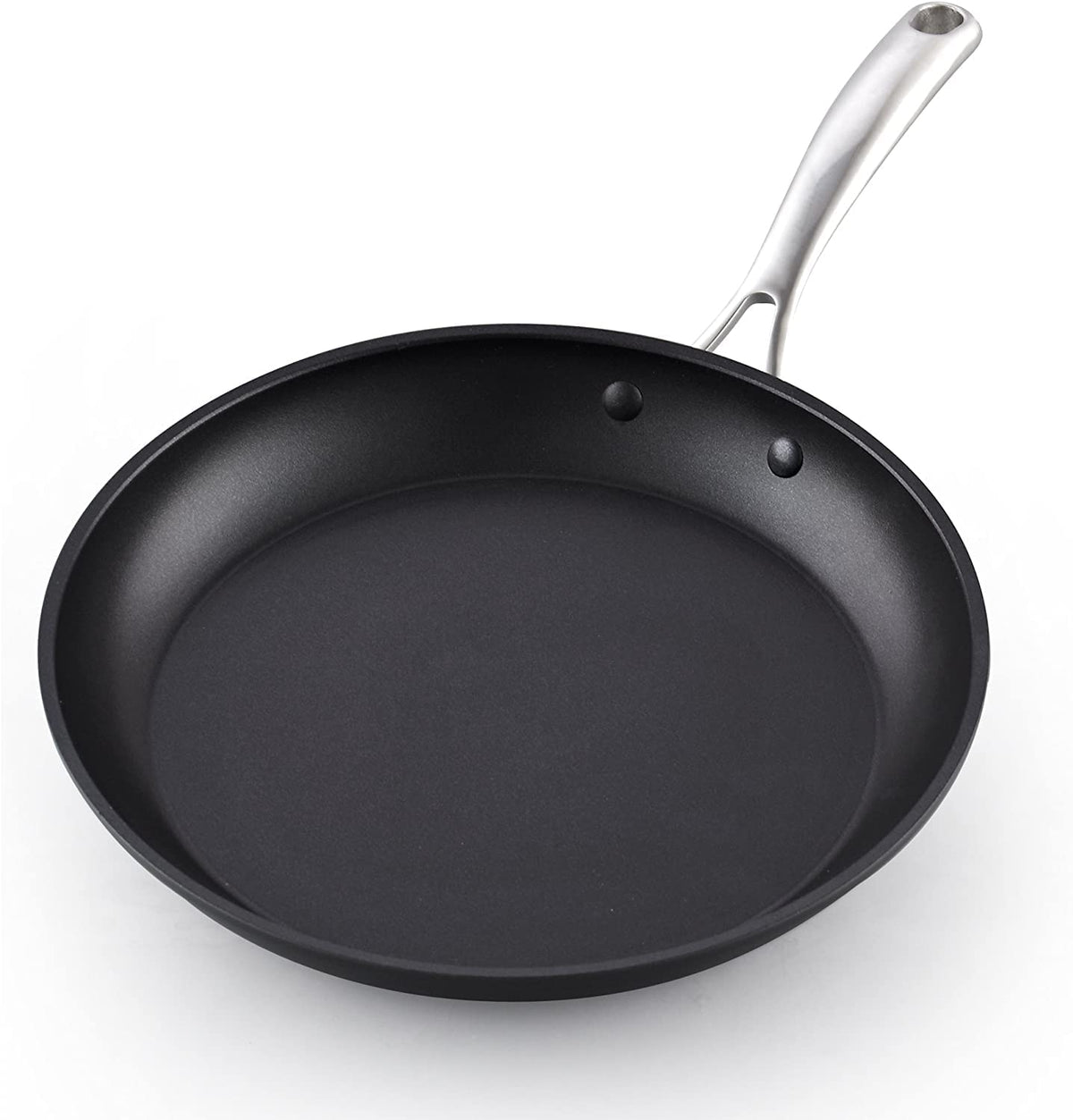 Cooks Standard Frying Omelet Pan Set, 3-Piece Classic Hard Anodized Nonstick 8-Inch/10.5-Inch/12-Inch Saute Skillet Egg Pan, Black