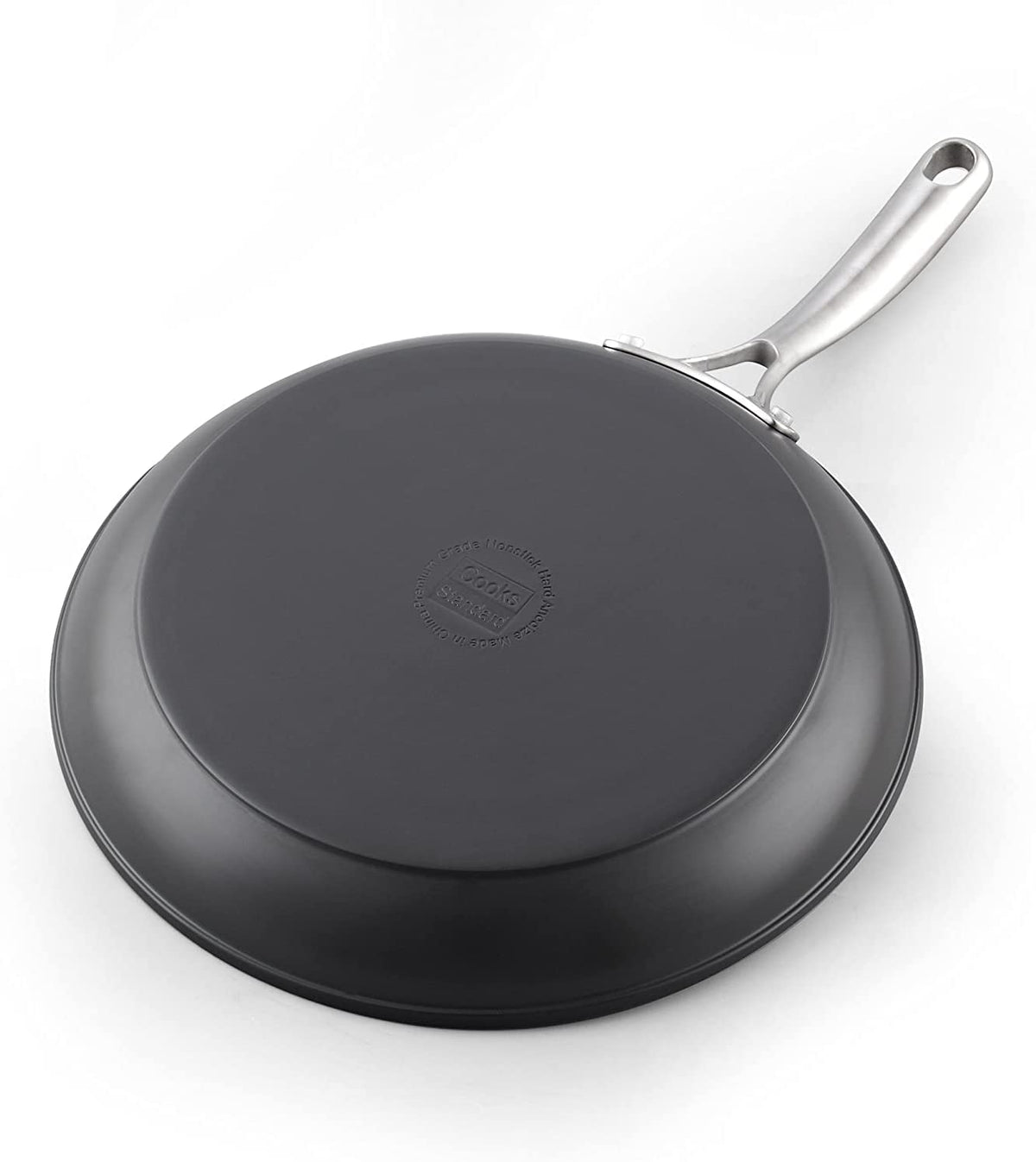 Cooks Standard Frying Omelet Pan Set, 3-Piece Classic Hard Anodized Nonstick 8-Inch/10.5-Inch/12-Inch Saute Skillet Egg Pan, Black