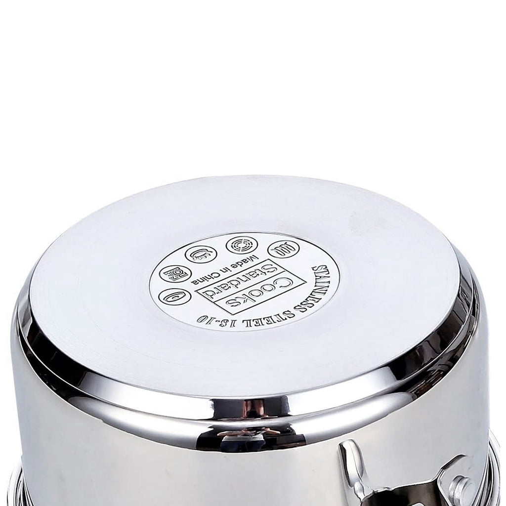 Cooks Standard 2-Quart 18/10 Stainless Steel Saucepan with Glass Lid