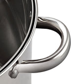 Cook N Home 12-Qt Basic Stainless Steel Stockpot with Glass Lid, 02728