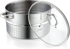 Cooks Standard 11-Quart Stainless Steel Juice Steamer with Glass Lid