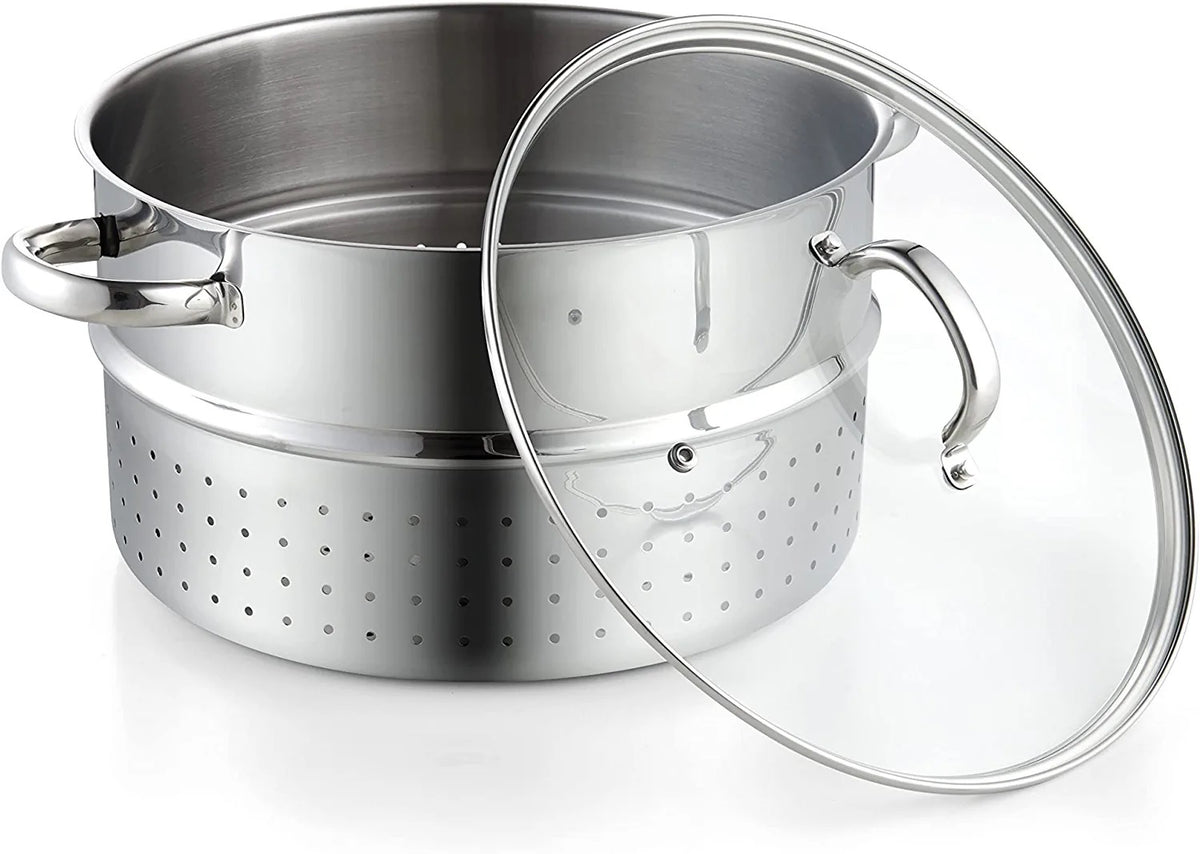 Cooks Standard 11-Quart Stainless Steel Juice Steamer with Glass Lid