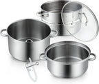 Cooks Standard 11-Quart Stainless Steel Juice Steamer with Glass Lid