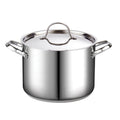 Cooks Standard 8-Quart 18/10 Stainless Steel Stockpot with Lid, Induction Compatible