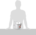 Cook N Home 1.5 Quart Stainless Steel Oil Storage Can Strainer, 6 Cup