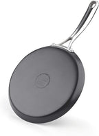 Cooks Standard Nonstick Hard Anodized 9.5-inch 24cm Crepe Griddle Pan, Black
