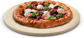 Cook N Home 02662 Pizza Grilling Baking Stone with Scraper, Heavy Duty Cordierite 16-Inch Round Bread Stone for Oven and Grill, Thermal Shock Resistant Ideal for Baking Golden Crisp Crust Pizza