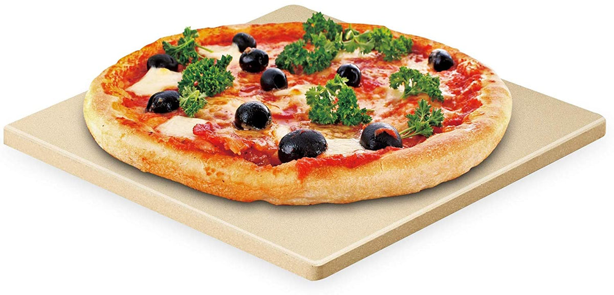 Cook N Home 16-Inch x 14-Inch Cordierite Pizza Baking Stone with Scraper