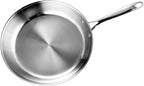 Cooks Standard Multi-Ply Clad Stainless Steel 8-inch Frying Pan, Heavy-Duty
