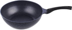 Cook N Home Marble Nonstick Saute Stir Fry Wok Pan 11-inch/12-inch Made in Korea