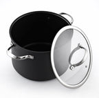 Cooks Standard 8-Quart Hard Anodized Nonstick Stockpot with Glass Lid