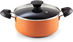 Cook N Home 7-Piece Nonstick Cookware Starter Set, Multicolor