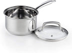 Cook N Home 8-Piece 18/10 Stainless Steel Cookware Set