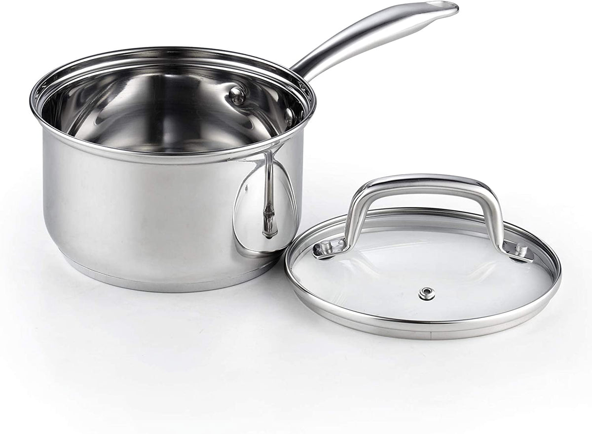 Cook N Home 8-Piece 18/10 Stainless Steel Cookware Set