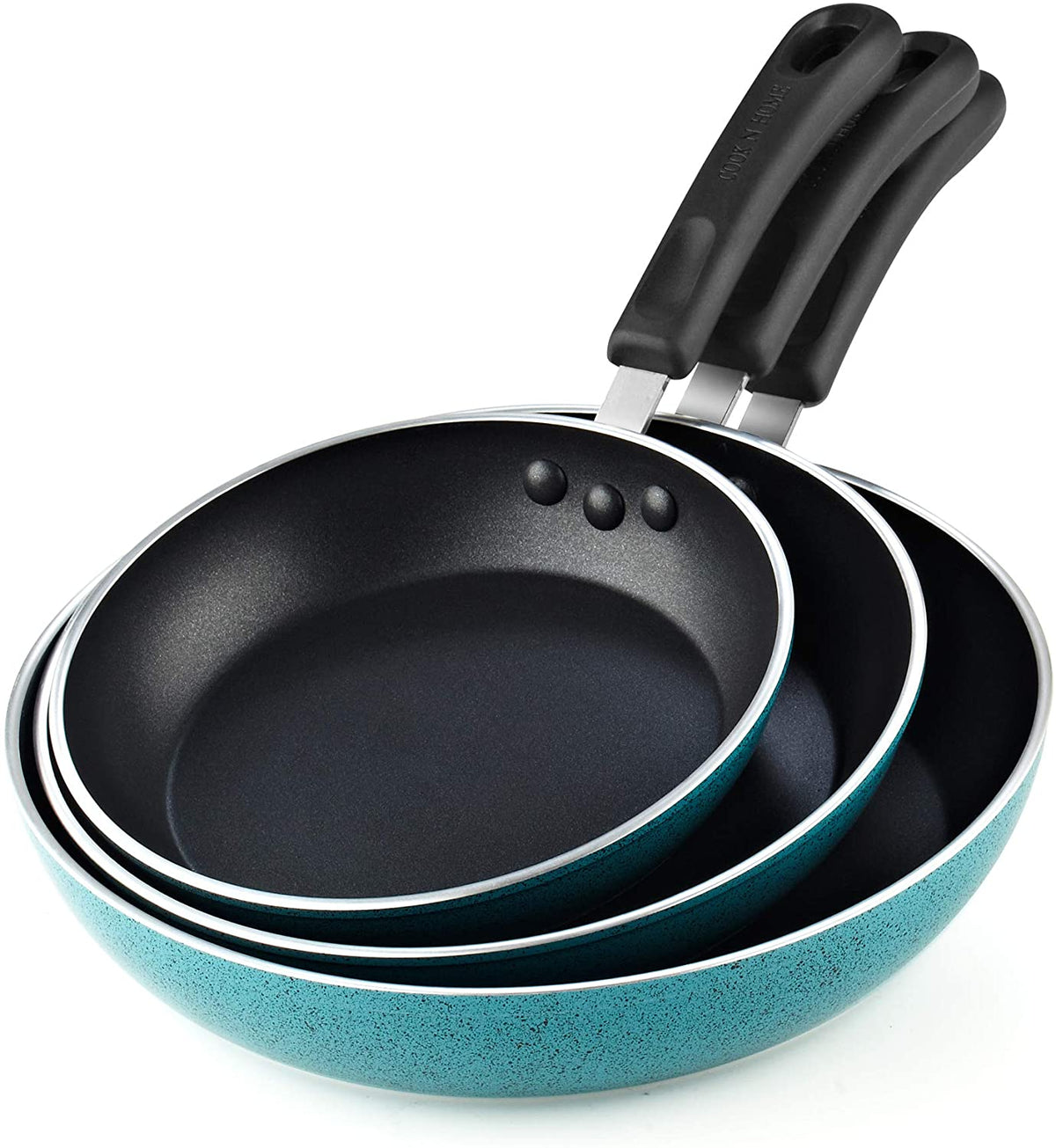 Cook N Home 3-Piece Nonstick Frying Pan Set