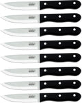 Cook N Home 8-Piece Steak House Style Steak Knife Set, Stainless Steel