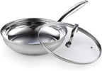 Cook N Home 8-Piece 18/10 Stainless Steel Cookware Set