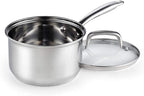 Cook N Home 3-Quart 18/10 Stainless Steel Saucepan with Lid