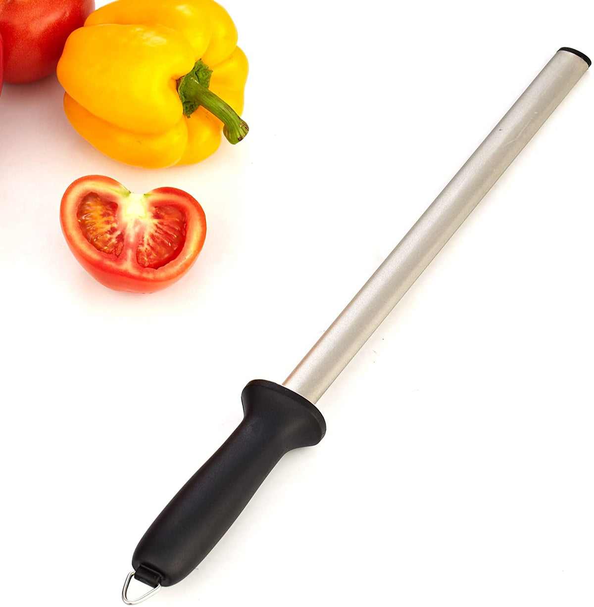 Cooks Standard Professional Diamond Rod Knife Sharpening Steel, 12-Inch/30cm