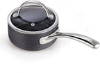 Cooks Standard 1-Quart Hard Anodized Nonstick Saucepan with Glass Lid