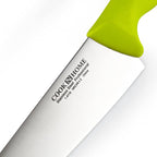 Cook N Home Chef's Knife Multi-Purpose 8-Inch, Straight Edge High Carbon German Stainless Steel Sharp Kitchen Knife, Ergonomic Handle, Green