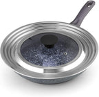 Cook N Home Stainless Steel with Glass Center Universal Lid fits 8, 10. 25, 11, & 12"