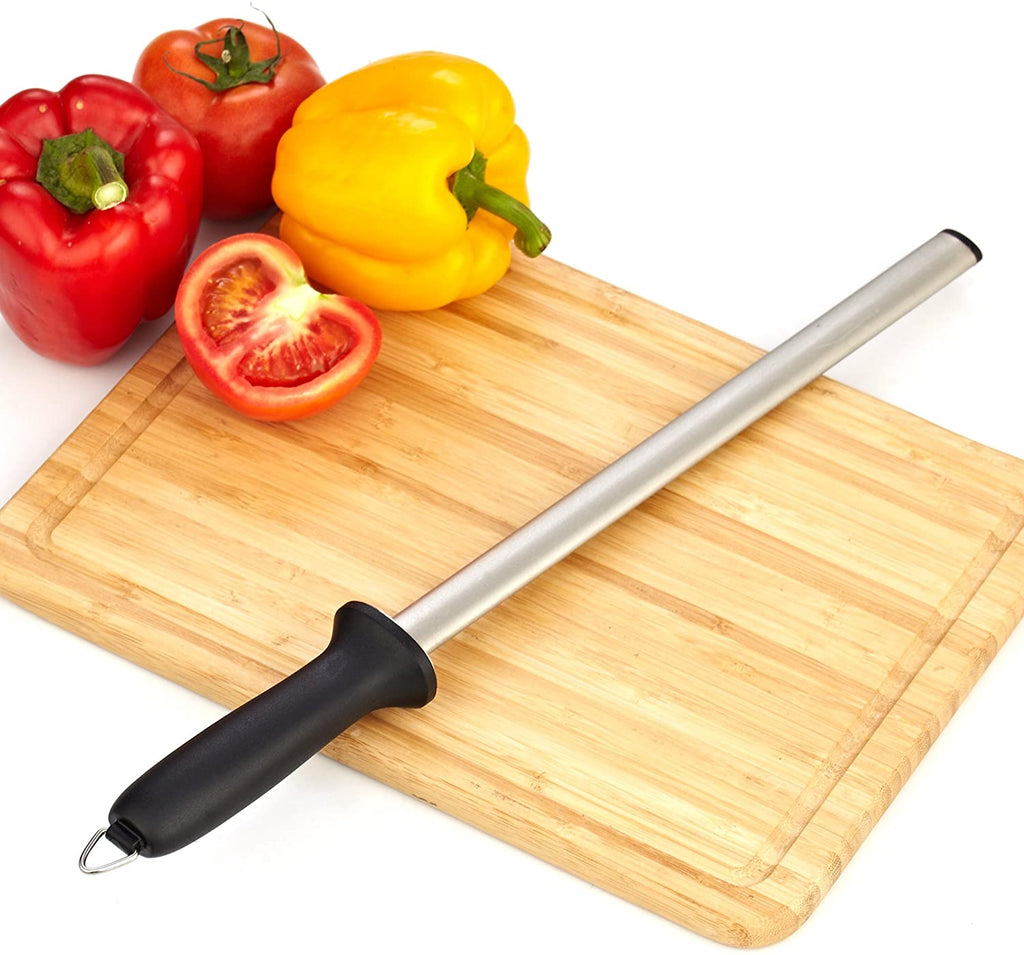 Cooks Standard Professional Diamond Rod Knife Sharpening Steel, 12-Inch/30cm