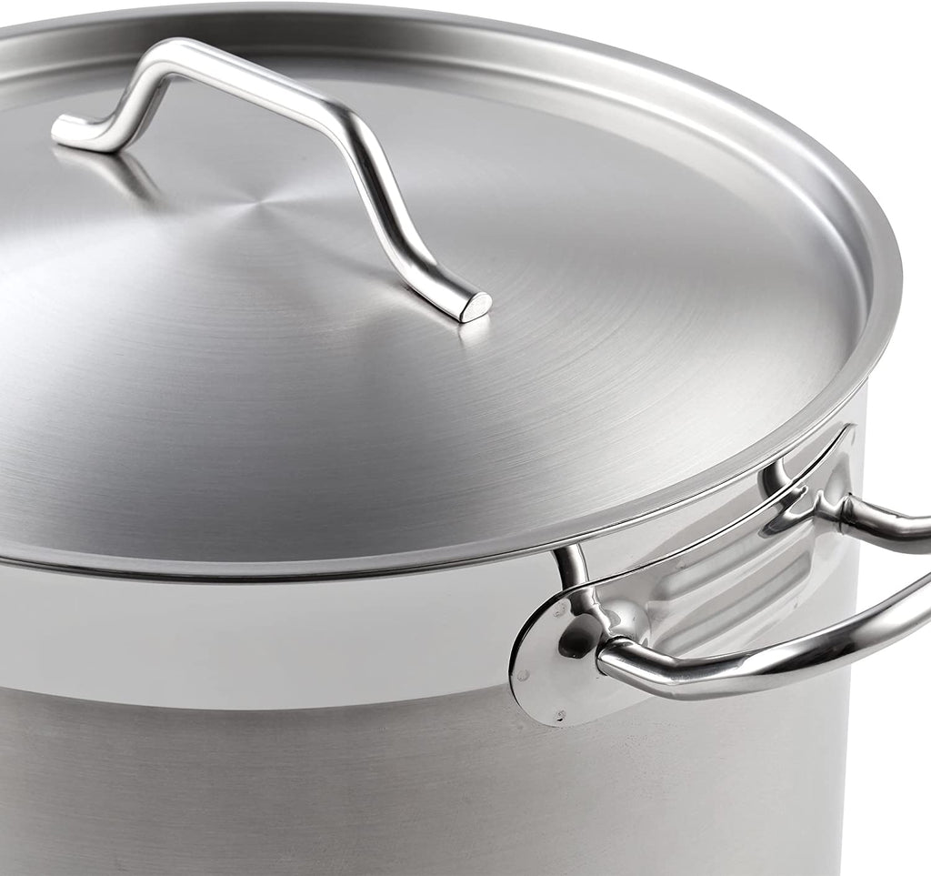 Cooks Standard Stockpots Stainless Steel, 20 Quart Professional Grade Stock Pot with Lid, Silver