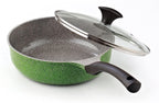 Cook N Home 6-Piece Nonstick Ceramic Coating Cookware Set, Multi Color Made in Korea