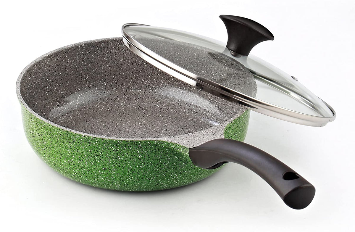 Cook N Home 6-Piece Nonstick Ceramic Coating Cookware Set, Multi Color Made in Korea