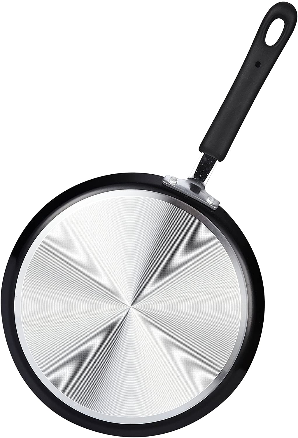 Cook N Home 10.25-Inch Nonstick Heavy Gauge Crepe Pancake Pan Griddle, 26cm, Black