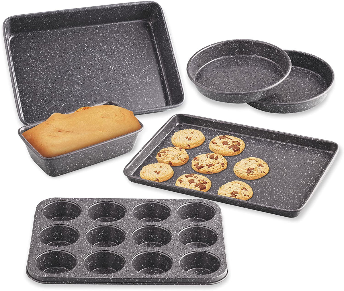 Cook N Home 6-Piece Heavy Gauge Nonstick Bakeware Set